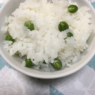 シンプル♪シンプル♪むきピースのご飯(*^^*)